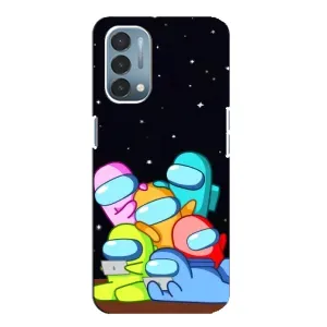 Чехол Амонг Ас для OnePlus Nord N200 5G (DE211) (AlphaPrint) (Скины в космосе)
