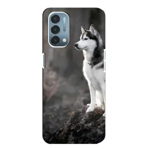 Чехол с Хаски для OnePlus Nord N200 5G (DE211) - (AlphaPrint) (Верный пес)