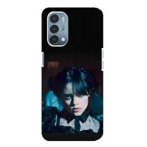 Чехлы Венсдей на OnePlus Nord N200 5G (DE211) Уэнсдей (AlphaPrint) (взгляд Уэнздей)