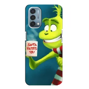 Рождественские Чехлы для OnePlus Nord N200 5G (DE211) (VPrint) (Зеленый Гринч)