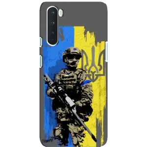 Чехлы с картинкой ЗСУ для OnePlus Nord (AlphaPrint) (АРТ солдат)