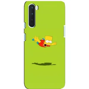 Чjхол з Сімпсонами для OnePlus Nord (VPrint) (Барт Сімпсон)