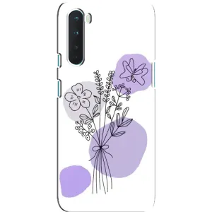 Чохол з принтом «Букет фіолетова абстракція» для OnePlus Nord