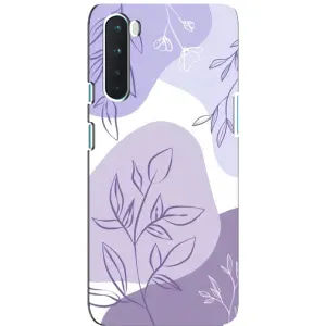 Чохол з принтом «Фіолетове листя абстракція» для OnePlus Nord