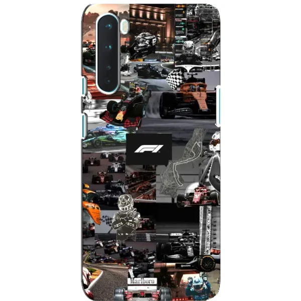 Чохол з принтом «Гоночний колаж Ф1» для OnePlus Nord