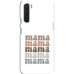 Чохол з принтом «Текстовий колаж мама» для OnePlus Nord