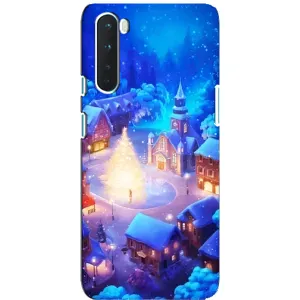 Різдвяні Чохли для OnePlus Nord (VPrint) (Різдвяне місто)
