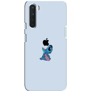 Чохол з принтом Стіч на OnePlus Nord (Stitch apple)