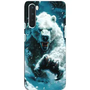 Чохол з картинкою 'Хижаки' для OnePlus Nord (Полярний ведмідь)