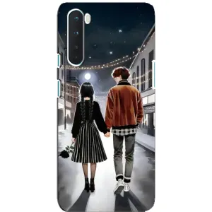 Чохол з дизайном Венздей 2 на OnePlus Nord (Венздей та Тайлер)
