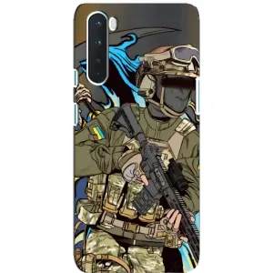 Чехлы с картинкой ЗСУ для OnePlus Nord (AlphaPrint) (Воин ВСУ)