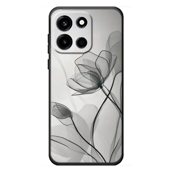 Чохол з принтом «Чорні квіти» для OnePlus Turbo 6