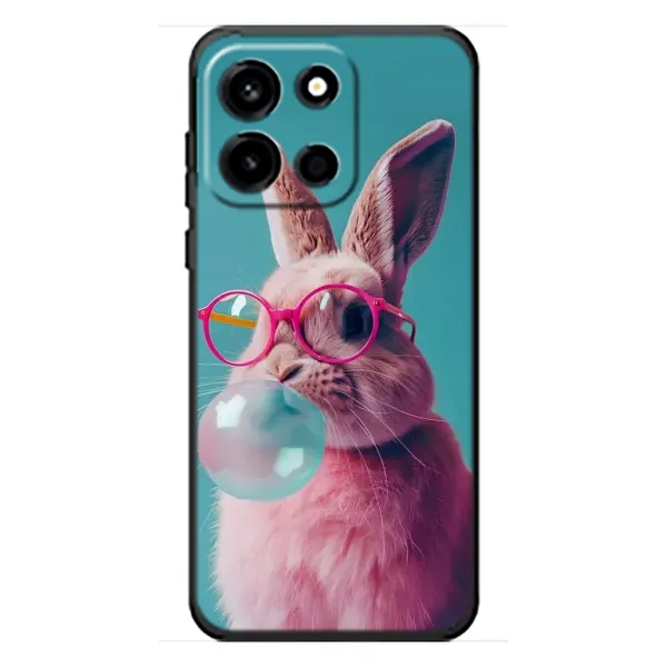 Чохол з принтом «Кролик в окулярах» для OnePlus Turbo 6 Чохол з принтом «Кролик в окулярах» для OnePlus Turbo 6