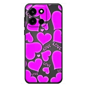 Чохол з принтом «Pink hearts» для OnePlus Turbo 6