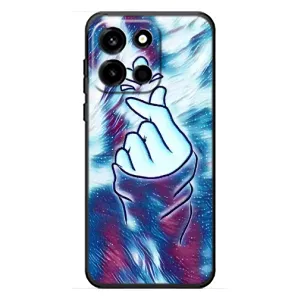 Чохол з принтом для OnePlus Turbo 6 (AlphaPrint - Знак сердечка) (Радужне серце)