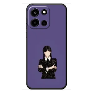 Чохли Венсдей на OnePlus Turbo 6 Уенсдей (AlphaPrint) (Венздей у чорному)