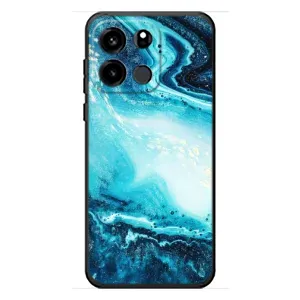 Мраморный чехол на OnePlus Turbo 6V (VPrint) (Голубой мрамор)