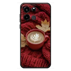 Чехол с уникальным дизайном «Осень с кофе» для OnePlus Turbo 6V (Кофе на пледе)