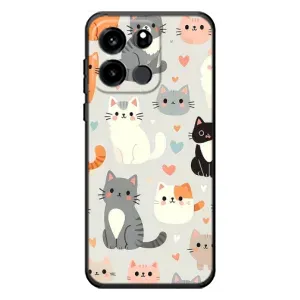 Чохол з принтом «Колаж котів» для OnePlus Turbo 6V