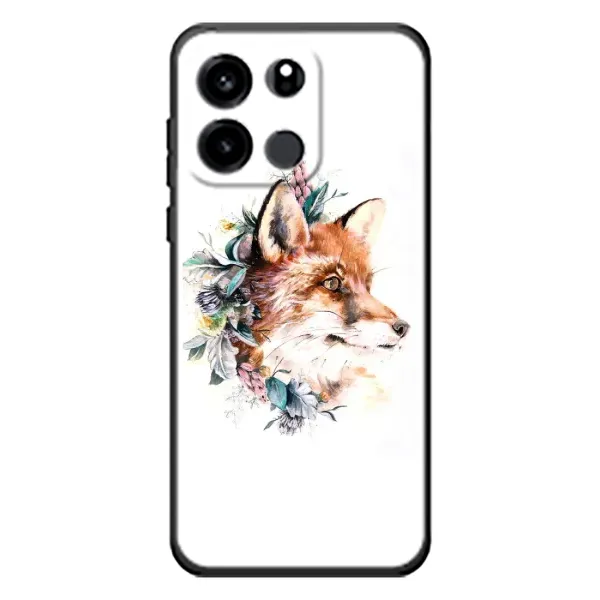 Чехол с принтом «Лисичка в цветочках» для OnePlus Turbo 6V Чехол с принтом «Лисичка в цветочках» для OnePlus Turbo 6V