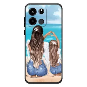 Чехол с печатью для OnePlus Turbo 6V - (Мама с ребенком) (AlphaPrint) (Мама с доченькой)