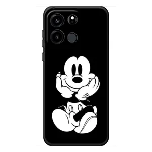 Эксклюзивный чехол для OnePlus Turbo 6V (AlphaPrint - Мультяшные) (Микки на черном)
