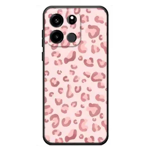 Чехол с розовым рисунком для OnePlus Turbo 6V (Розовый леопард)