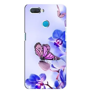 Чохли з квітами для OPPO A12 (VPrint) (Метелик на квітах)
