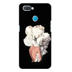 Чехлы (ART) Цветы на OPPO A12 (VPrint) (Білі квіти)