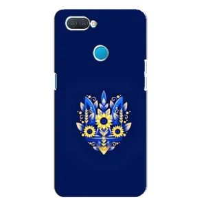 Чохли для OPPO A12 Укр. Символіка (AlphaPrint) (Квітковий Герб)