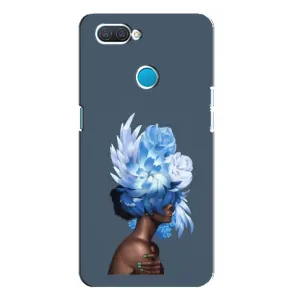 Чехлы (ART) Цветы на OPPO A12 (VPrint) (Квіти на голові)