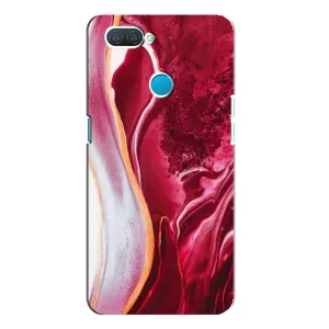 Чехол с принтом «Мрамор красный» для OPPO A12