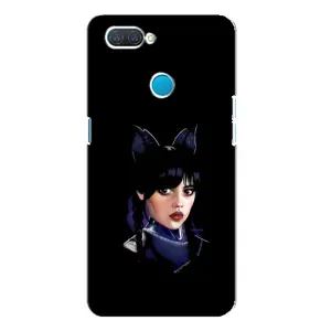 Чохли Венсдей на OPPO A12 Уенсдей (AlphaPrint) (серйозна Венздей)