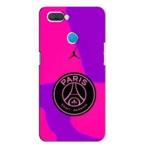 Чохли PSG для OPPO A12 (AlphaPrint) (яскравий ПСЖ)