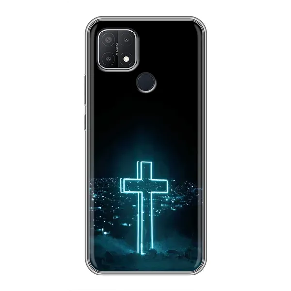 Чохол з принтом «Хрест і місто» для OPPO A15 Чохол з принтом «Хрест і місто» для OPPO A15