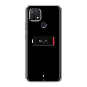 Чехлы для любимой на ОPПО A15 (VPrint) (Love battery)