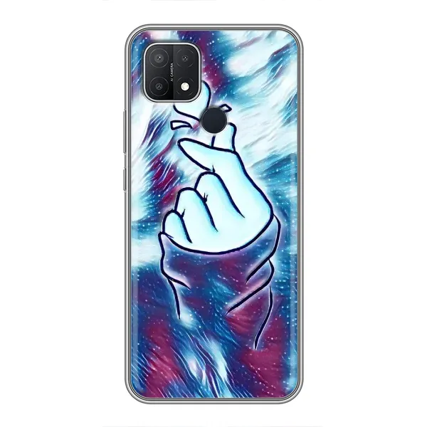 Чехол с принтом «Радужное сердце» для OPPO A15