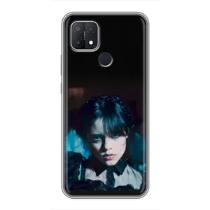 Чохли Венсдей на OPPO A15 Уенсдей (AlphaPrint) (погляд Венздей)