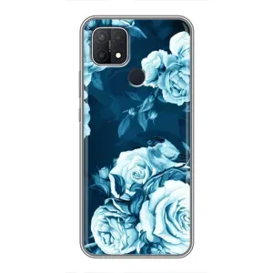 Чехлы (ART) Цветы на OPPO A15s (VPrint) (Блактині бутони)