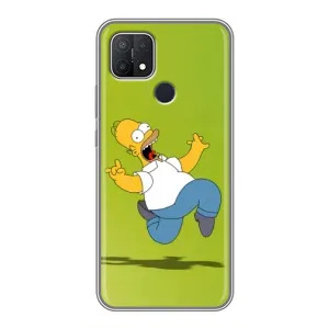 Чjхол з Сімпсонами для OPPO A15s (VPrint) (Гомер Сімпсон)