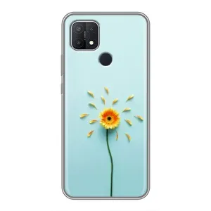 Чохли з квітами для OPPO A15s (VPrint) (Жовта квітка)