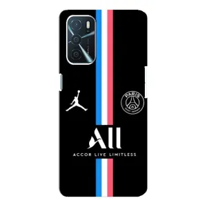 Чохли PSG для Oppo A16 (AlphaPrint) (футболка ПСЖ)