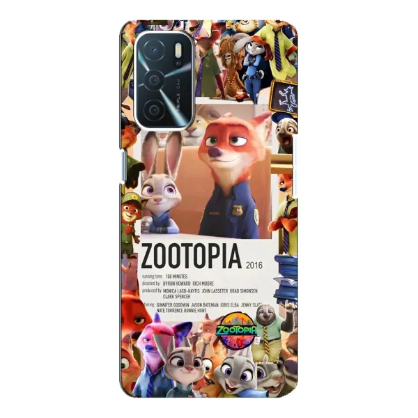 Чохол з принтом «Постер Зоотрополіс» для OPPO A16 Чохол з принтом «Постер Зоотрополіс» для OPPO A16