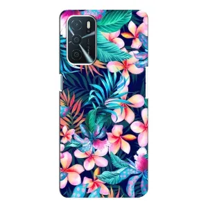 Чехол с принтом «Красочные цветы» для OPPO A16