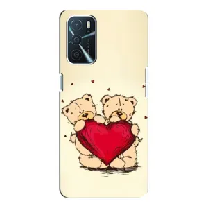 Чехлы для любимой на OPPO A16 (VPrint) (Медвежата)