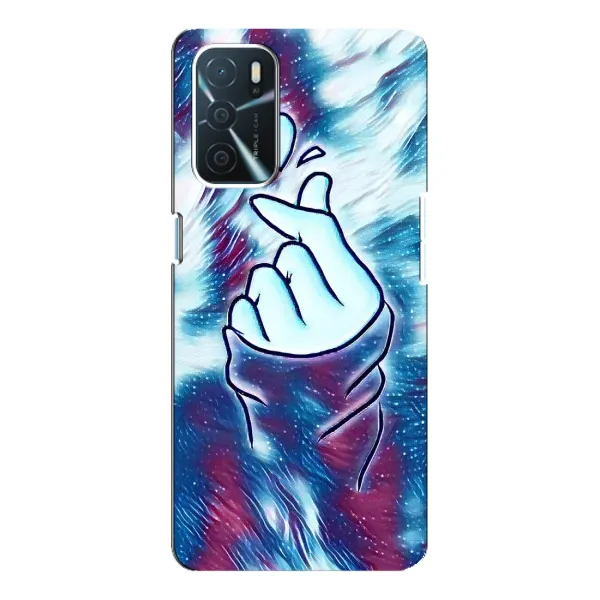 Чехол с принтом «Радужное сердце» для OPPO A16