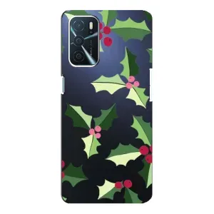 Зимні Чохли для OPPO A16 - прозорий фон (Різдвяний фон)