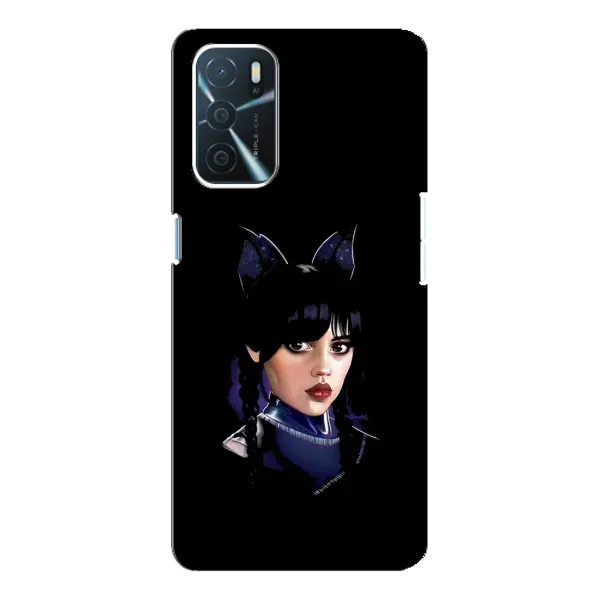 Чохол з принтом «серйозна Венздей» для OPPO A16