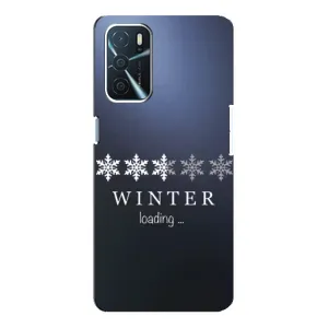 Зимні Чохли для OPPO A16 - прозорий фон (Winter loading)