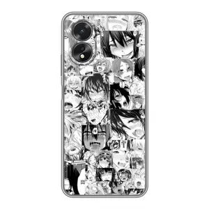 Чехол с принтом «Ahegao manga» для OPPO A17